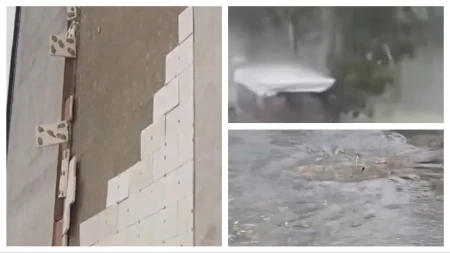 Apokaliptične scene usled nevremena u Crnoj Gori: Grad razbijao vozila, bujice "gutaju" ulice, padale fasade