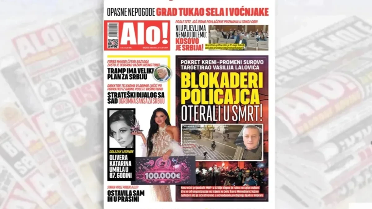 Blokaderi policajca oterali u smrt! Pokret Kreni-promeni surovo targetirao Vasilija Lalovića