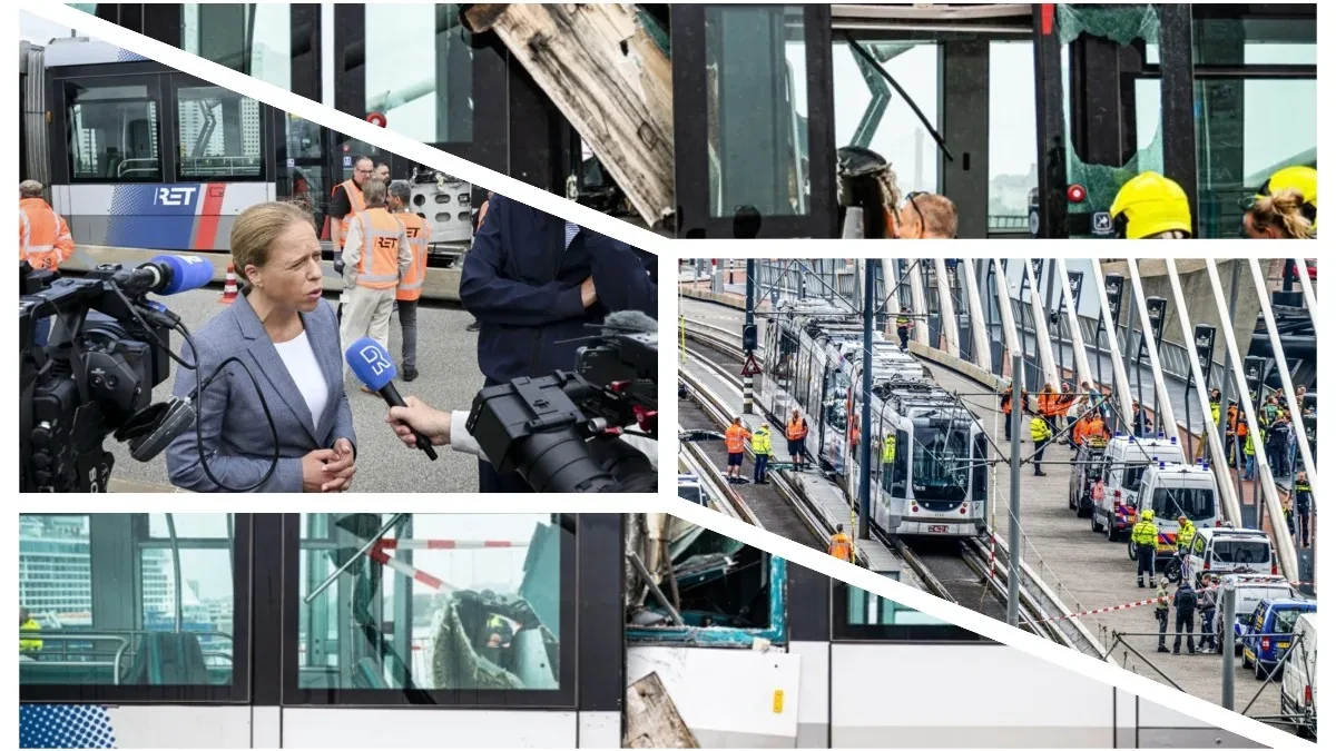 Prvi snimci jezive nesreće u Roterdamu: Sudarila se dva tramvaja! (FOTO)