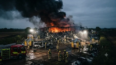 Stravična eksplozija u industrijskom kompleksu u Britaniji: Ne zna se broj mrtvih, najmanje 20 vatrogasaca povređeno