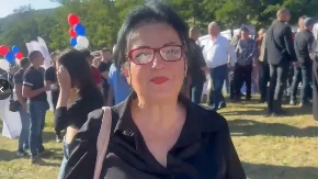 Vesna Šagić iz Drežnika: Došla sam da podržim Vučića jer danas mnogo bolje živimo nego ikada pre (VIDEO)