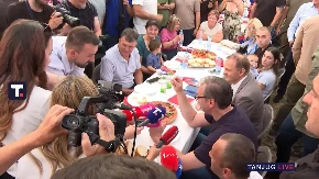 "Ljudima su najvažniji putevi!" Vučić se u Bogatiću obratio građanima