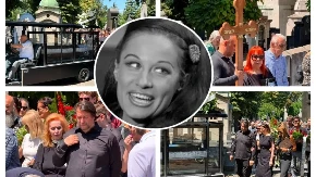 Sahranjena Olivera Katarina! Bolne scene na poslednjem ispraćaju dive, sin nem od bola (VIDEO)