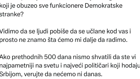 "Pobiše se ljudi da se učlane kod vas!" Radovanović obrisao pod Demokratskom strankom!