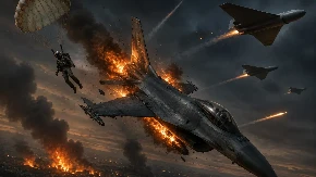 Rusi srušili F-16?! Pilot iskakao iz aviona dok su "Gerani" sejali smrt (VIDEO)