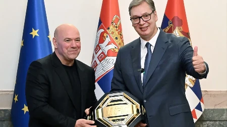 "Upoznao sam sjajnog predsednika": Prvi čovek UFC-a oduševljen Srbijom i susretom sa Vučićem 