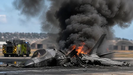 Pao jedan od najmoćnijih aviona na svetu! F-35 završio u plamenu kod baze (VIDEO)