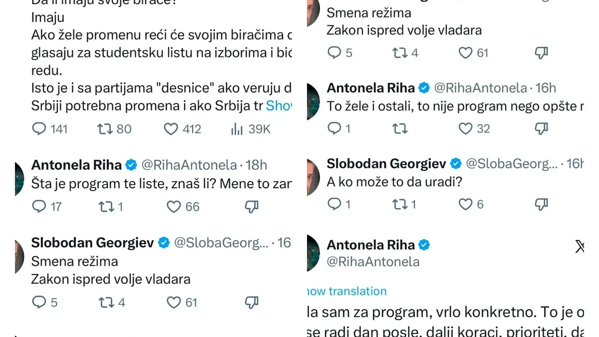 Šta je program blokaderske liste? Leti perje: Riha protiv Georgieva!