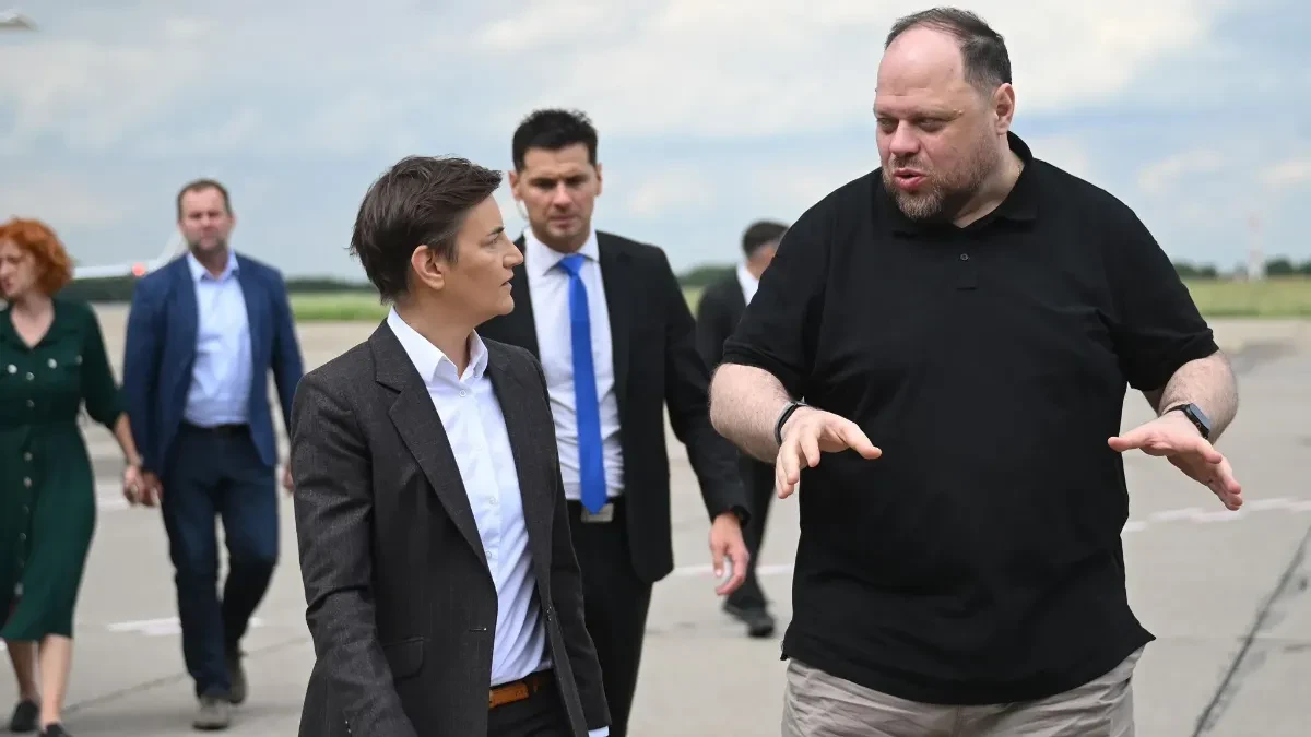 Brnabić dočekala predsednika Vrhovne rade Ukrajine "Dobro došao u Srbiju, dragi prijatelju" (FOTO)