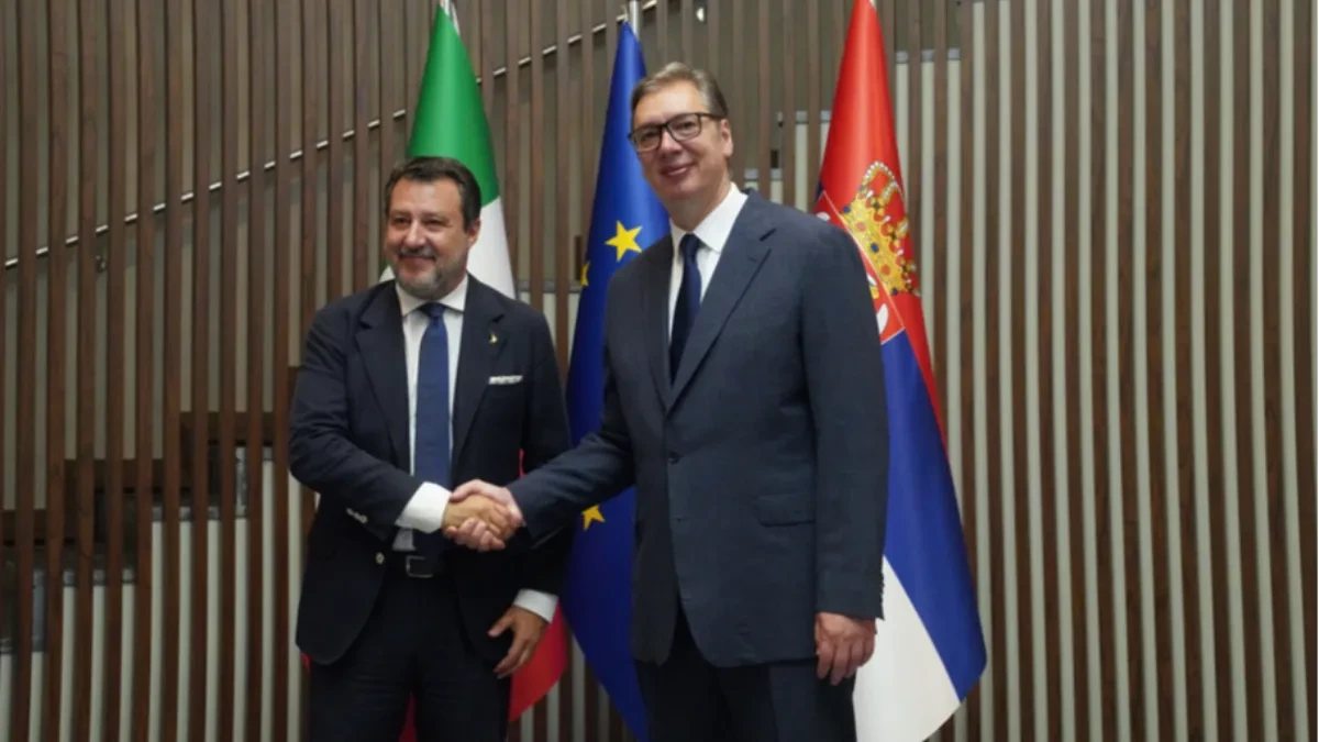 Vučić dočekao italijanskog ministra Salvinija: Na Topčideru počeo važan sastanak!