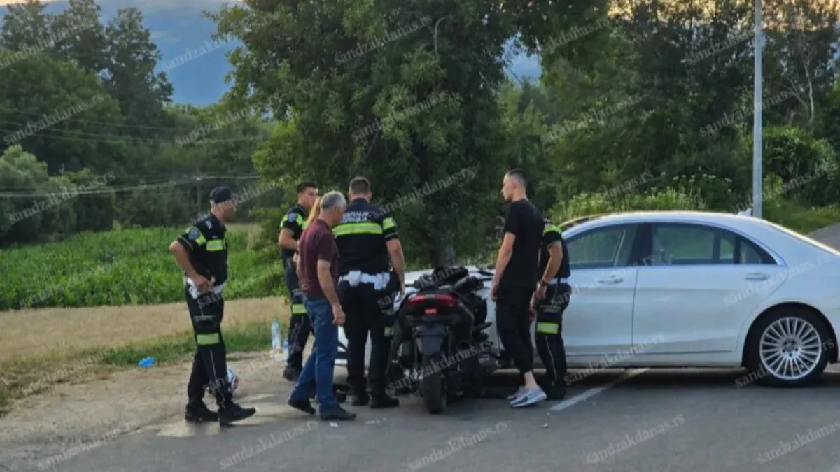 Užas u Novom Pazaru: Dva dečaka povređena u sudaru - njihov motor prepolovljen! (FOTO)