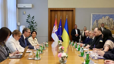 Vučić sa predsednikom Vrhovne rade Ukrajine 