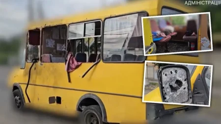 Rusi dronom razneli autobus u centru grada: Broj žrtava raste iz časa u čas! (Uznemirujući video)