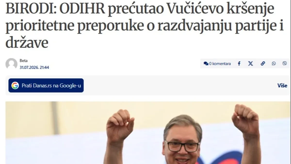 Blokaderi udarili i na ODIHR! Brnabić: Pa šta je sad, i oni su "ćaci"? Rade za Vučića?