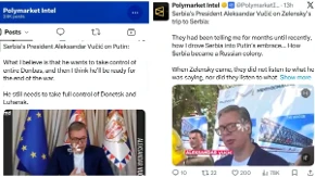 Polymarket ceo dan citira predsednika Srbije! Odjekuju Vučićeve državničke reči!