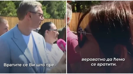 "Bila sam ponosna na vas kad ste bili kod Makrona" Žena došla iz Francuske u Prijepolje da vidi Vučića, planira da se sa porodicom vrati u Srbiju (VIDEO)