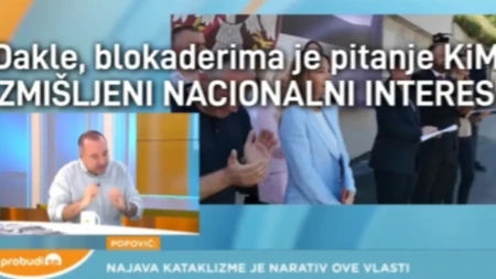 Blokader Dragan Popović sramno o KiM: „Slavska tema“ i "izmišljeni nacionalni interes" 