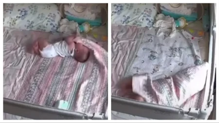 Jedna sekunda može biti kobna! Pedijatar pokazala šta beba može sama da uradi u krevetu