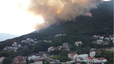 Stanovnici evakuisani: Požari divljaju na crnogorskom primorju, vatra preti domovima 