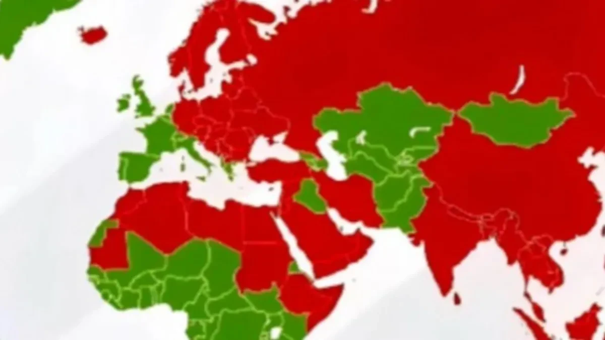 Ova mapa Evrope otkriva podelu koju mnogi nisu očekivali: Srbija je obojena u crveno, a razlog će vas iznenaditi