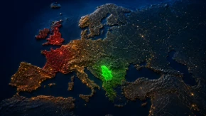 Evropa u mraku, Srbija svetli zeleno: Mapa koja je ponizila velike sile