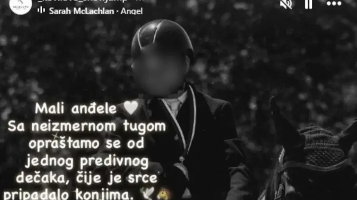 „Zauvek galopiraj slobodan, tamo gde nema bola“: Oproštaj od dečaka (13) koji je poginuo nakon stravičnog pada sa konja na prvenstvu Srbije