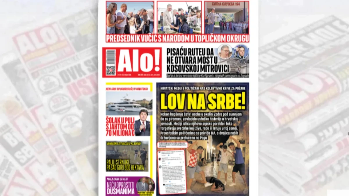 Lov na Srbe! Hrvatski mediji i političari nas kolektivno krive za požare