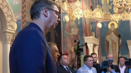 Vučić i Dodik u manastiru Rmanj: "Na ovo sveto tlo kročio je prvi među Srbima"