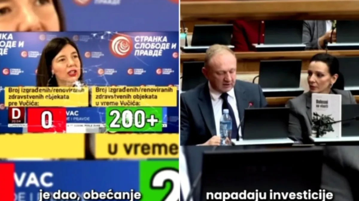Gođevac napala vlast zbog Tiršove 2: Kritikuje projekat, a zaboravlja kako je izgledalo zdravstvo za vreme DS-a