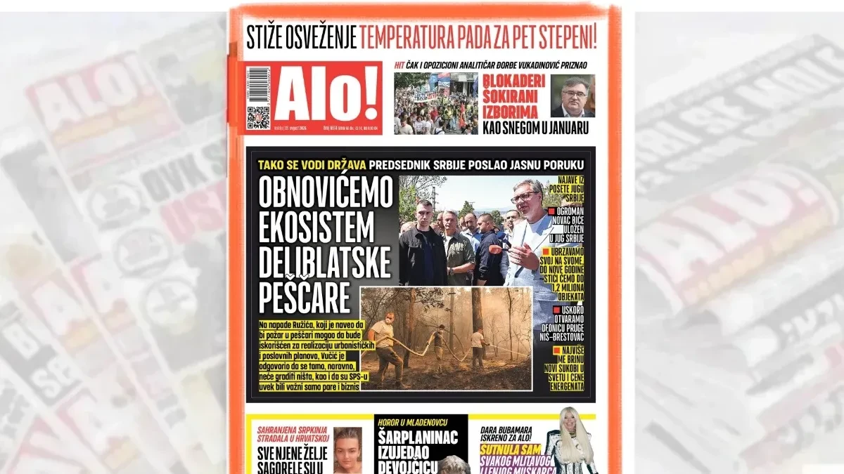 Predsednik Srbije poslao jasnu poruku: Obnovićemo ekosistem Deliblatske peščare!