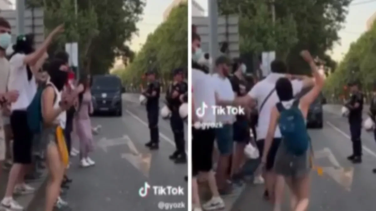 Prvo glume tugu, a onda prave cirkus: Maskirani blokaderi tišinu zamenili jezivom provokacijom policije