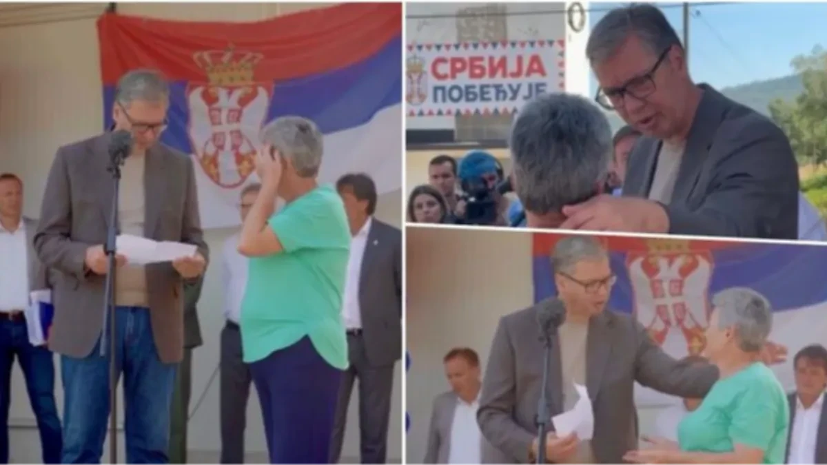 Žena u suzama prišla Vučiću i pružila mu papir: Kad je pročitao šta piše, odmah joj je ovo obećao