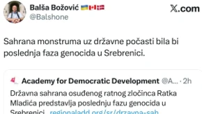 "Poslednja faza genocida u Srebrenici!" Blokaderi nastavljaju da pljuju po srpskom heroju Mladiću!