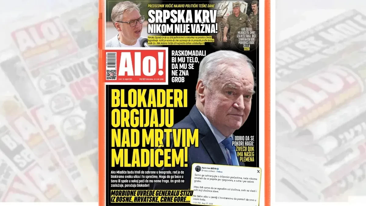 Hoće da ga raskomadaju, da mu se ne zna grob: Blokaderi orgijaju nad mrtvim Mladićem!