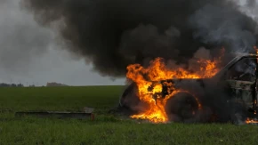 Najcrnji scenario udesa kod Rume: Čovek ostao zaglavljen u automobilu, izgoreo zajedno s njim, novi detalji horora (FOTO)