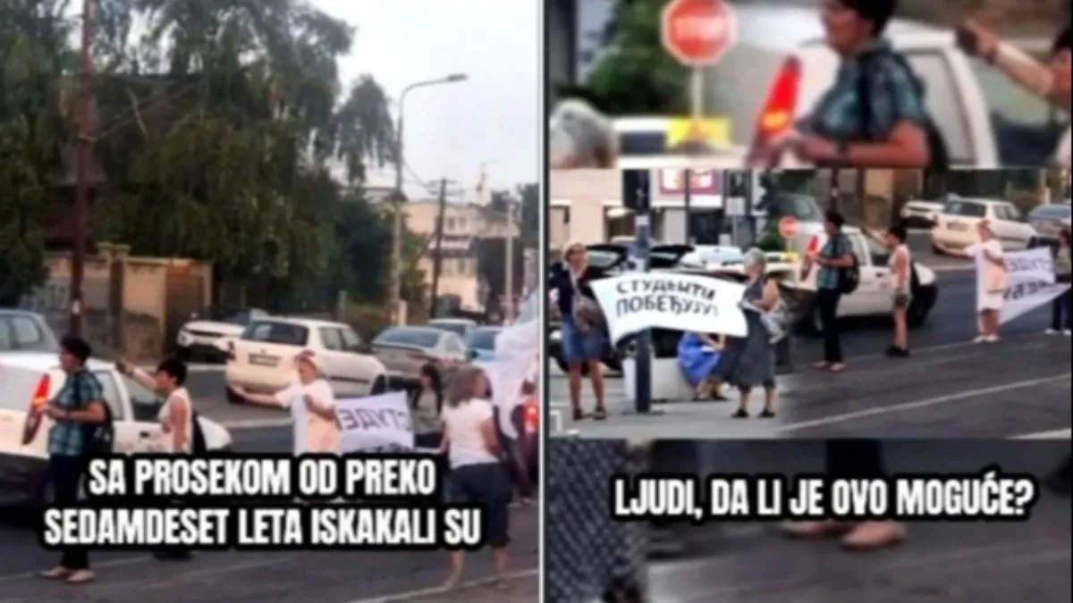 Koja li su godina ovi "studenti"? Pogledajte ko je juče blokirao Beograd na dva mesta (VIDEO)