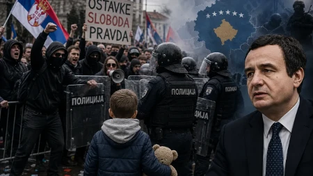 Nije ih džabe podržao Aljbin Kurti: Blokaderi šiptarskim metodama zloupotrebe dece protiv srpske policije i građana
