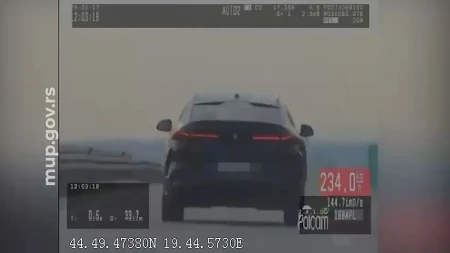 Motociklom "suzuki" jurio 234 na sat gde je ograničenje 80: Policija zaustavila muškarca (33)