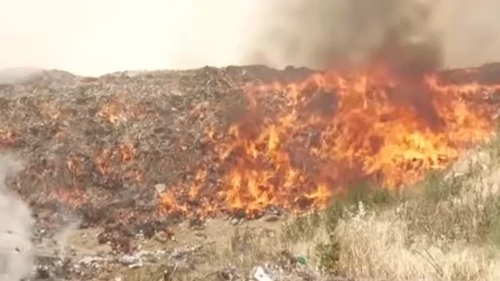 Buknuo požar kod Leskovca: Toplotni talas napravio haos, vatra progutala deponiju