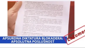 Apsurdna diktatura blokadera: Apsolutna poslušnost (VIDEO)