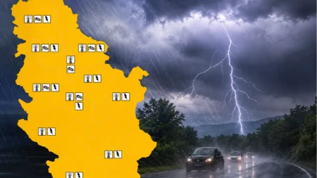 Danas stižu olujni udari i grmljavina! RHMZ popalio trostruki alarm za ove delove Srbije