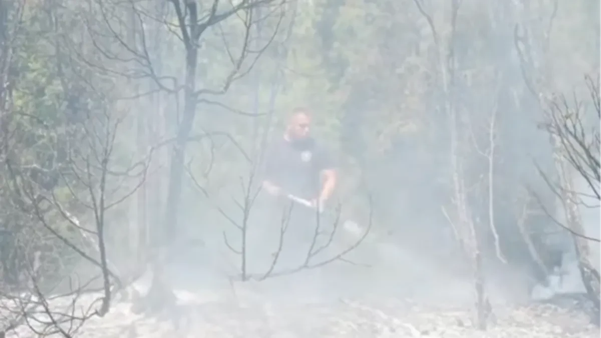 Novi snimci iz Deliblatske peščare! Zatvoren deo puta Kovin - Bela Crkva, grade se odbrambene linije! (VIDEO)
