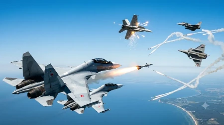 Ruski Su-30MS2 otvorili vatru nad Baltikom! Izašli na megdan F-18 i Rafalima kod Kalinjingrada