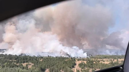 Vatrena stihija guta sve pred sobom: Vatrogasci helihopterima gase požar kod Užica