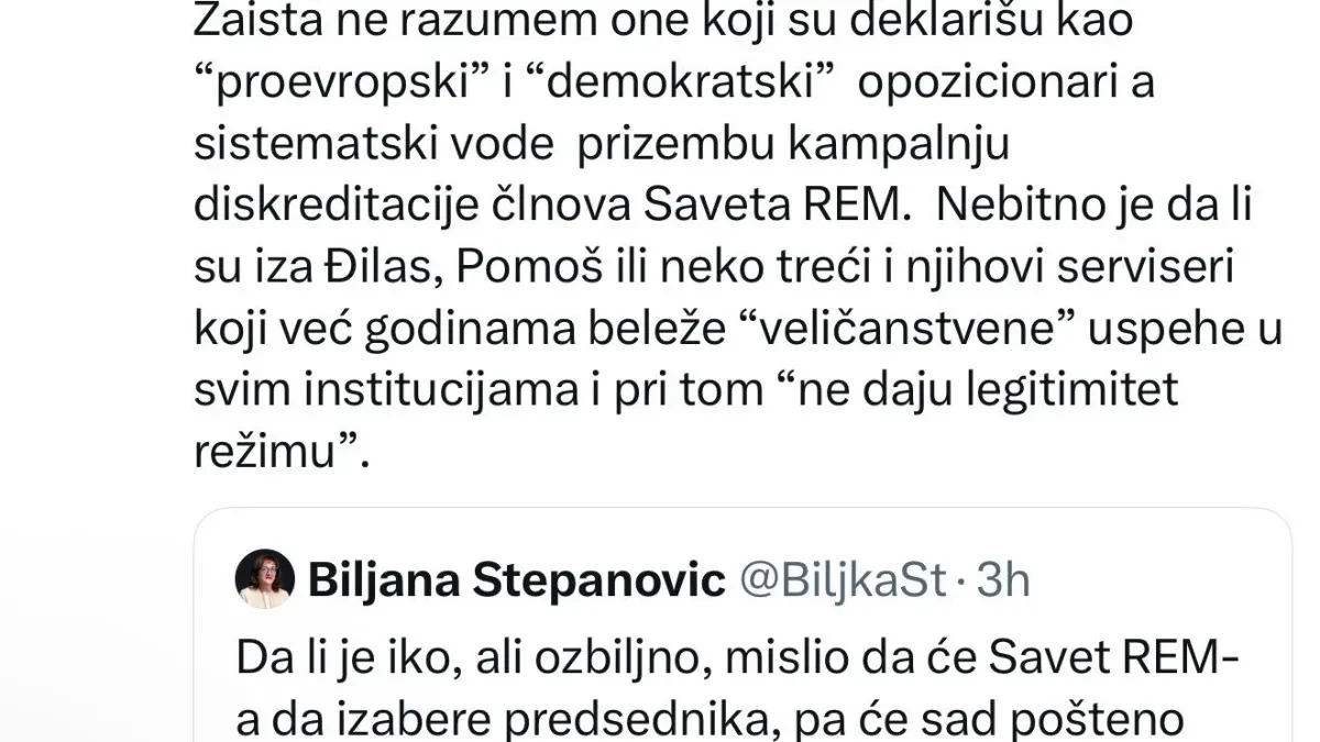 Blokaderi opet "vade" oči: Biljana Stepanović isprozivala Šabića on je nazvao Đilasovim serviserom!