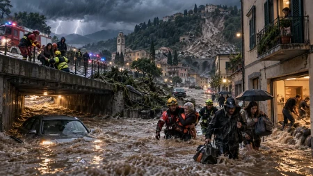 Pakao se sručio na Italiju: Ženu progutala voda, desetine beže pred odronima i bujicama (FOTO)