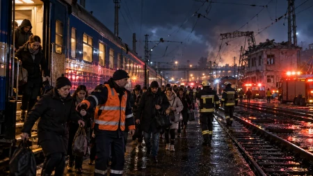 Ruski udar digao Ukrajinu na noge! Putnici hitno evakuisani, železnica gori u dva grada – nebo puno „šaheda“