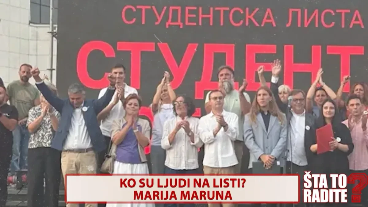 Šta to radite? Ko su ljudi na listi? Marija Maruna