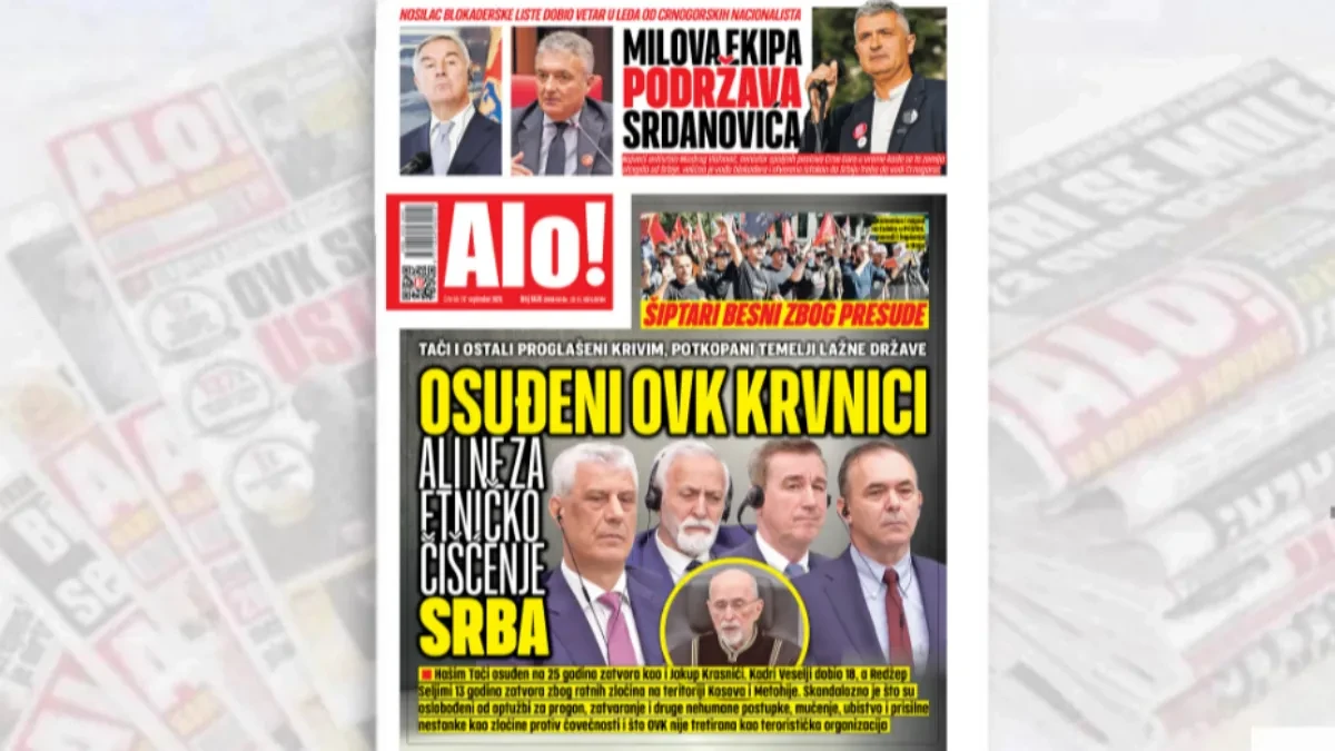 Osuđeni zločinci OVK, ali ne za etničko čišćenje Srba