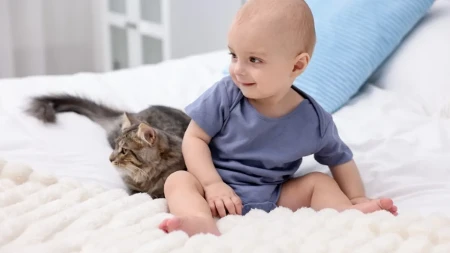 Mačak nije hteo da propusti priču za laku noć: Ovo topi srca - raznežićete se